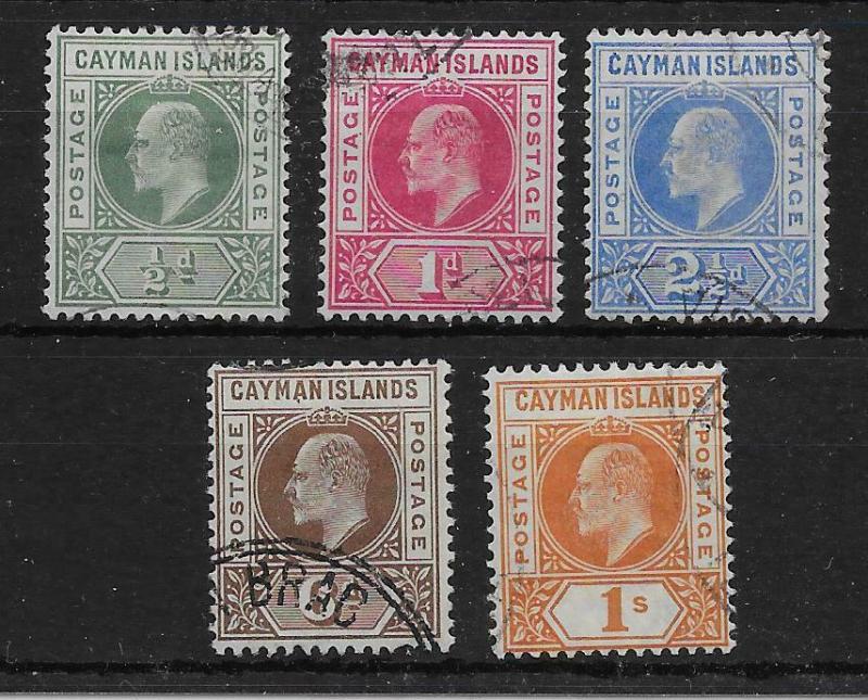 CAYMAN ISLANDS SG3/7 1902 DEFINITIVE SET USED