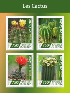 Stamps. Plants, Cactus 1+1 sheets perforated MNH**