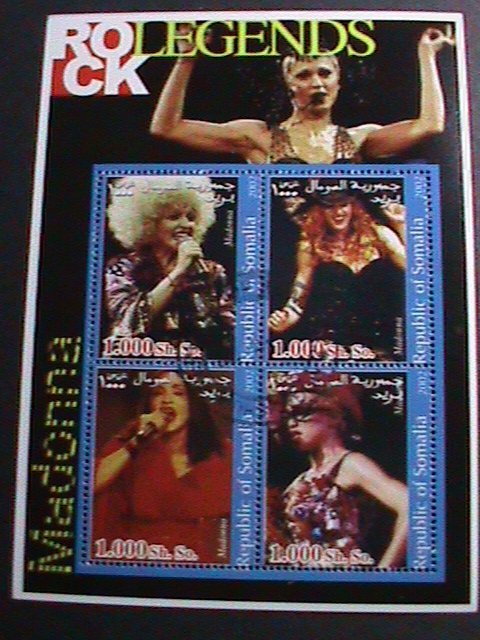 ​SOMALIA -2002- ROCK LEGENDS-MADONNA-CTO S/S VF WE SHIP TO WORLD WIDE.