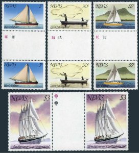 Nevis 114-117 gutter,MNH.Michel 39-42. Water transportation,1980.Ships.