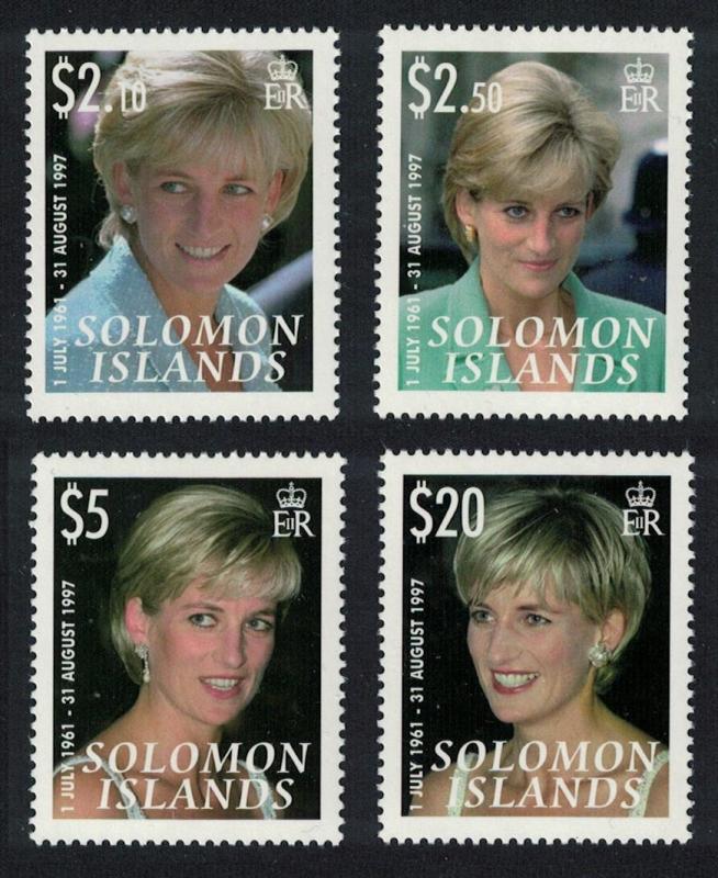 Solomon Is. Diana Princess of Wales 4v SG#1228-1231