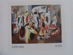 ​UNITED STATES-2010 SC#4444  ABSTRACT EXPRESSIONISTS-PAINTING-MNH S/S SHEET VF