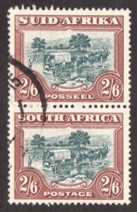 1927 South Africa Sc #30 - 1sh6p - Wagon Train Pictorial  - Used Cv$200