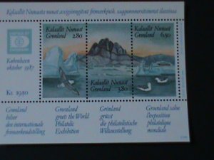 GREENLAND-SC#175-HAFNIA'87 WORLD STAMP SHOW DANMARK-MNH- S/S-VF LAST ONE