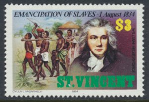 St. Vincent  SC# 764  MNH  Slavery Abolition  1984 see detail & scan