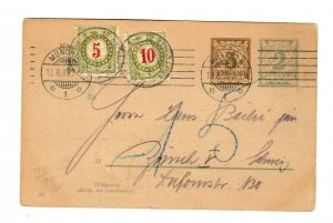 CS 30  Germany Postal Card 1909 2p 3p, Switzerland Postage Due 5c 10c