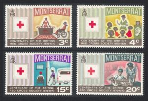 Montserrat Centenary of British Red Cross 4v SG#238/41