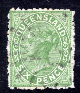 Queensland SC #69  VF,  Used,  CV  $3.25  ....   5210045