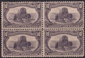 #290 Mint NH, VF, Block of 4 (CV $1,700) (CV $425 - ID30226)