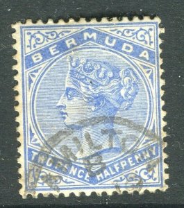 BERMUDA; 1890s early classic QV issue fine used 2.5d. value