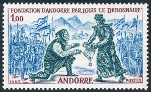 Andorra (French) 1963 Andorran History 1f Foundation of Andorra SGF188 MH