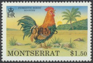 Montserrat  SC# O108 MNH   Chickens  OPT OHMS  see details & scans