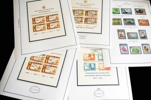 COLOR PRINTED CUBA AIRMAIL 1927-1980 STAMP ALBUM PAGES (56 illustrated pages)