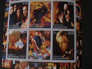 TAJIKISTAN-2000-BEST MOVIES IN 20TH CENTURY  MNH SHEET-VFWE SHIP TO WORLWIDE