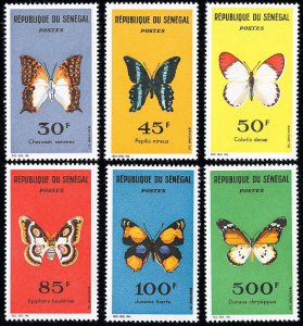 Senegal Stamps # 22-26 MLH VF Butterflies