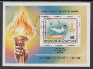 Ivory Coast 527 Summer Olympics Souvenir Sheet CTO NH VF