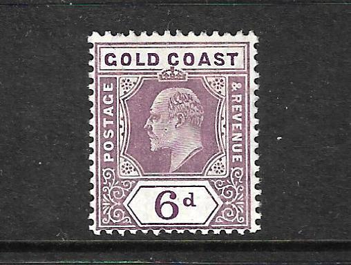 GOLD COAST  1904-06  6d  KEVII  MLH    SG 54a