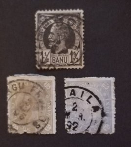 ROMANIA Scott 88 98 99 Used Stamp Lot Collection T5492