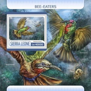 Sierra Leone - 2017 Bee-eaters - Stamp Souvenir Sheet - SRL17606b