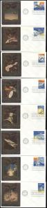 #1912-19 Space Accomplishments Ross Foil FDC Set