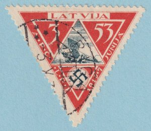 LATVIA CB18 AIRMAIL SEMI-POSTAL  USED - NO FAULTS VERY FINE! - RRB