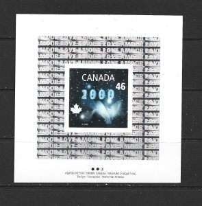 CANADA - 1999 MILLENNIUM DOVE - SOUVENIR SHEET - SCOTT 1812i  - MNH