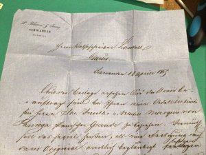 Switzerland Schwanden Canto Clarus 1865 Entire Cover A21500