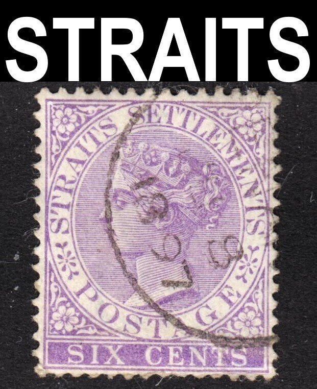 Malaya Straits Settlements Scott 48 wtmk CA F to VF used. FREE...