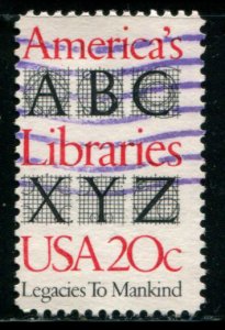 2015 US 20c Libraries, used