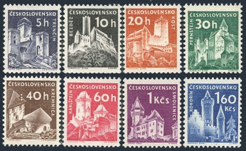 Czechoslovakia 970-977, MNH. Michel 1185-1192. Castles 1960.