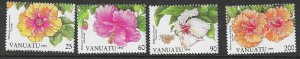 VANUATU SG683/6 1995 FLOWERS  MNH