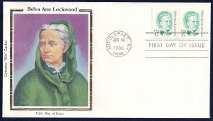 UNITED STATES FDC 17Â¢ Belva Lockwood 1986 Colorano