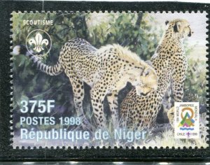 Niger 1998 WILD CAT Scouting Jamboree 1 value Perforated Mint (NH)