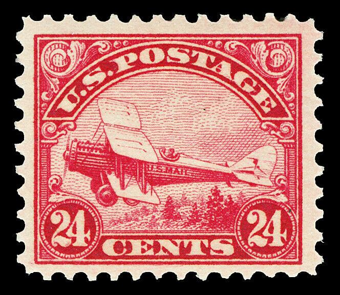 Scott C6 1923 24c Biplane Airmail Issue Mint F-VF OG NH Cat $130