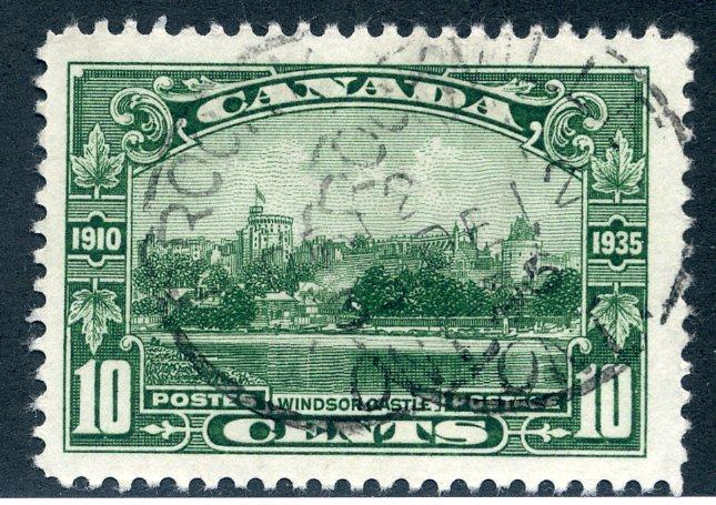 215 Scott - 10c - Used - Windsor Castle - CDS Brockville, Dec 12, 35