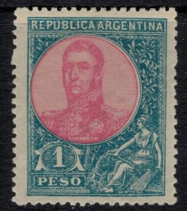 Argentina #159A*  perf. 13.5  CV $20.00  Jose de San Martin