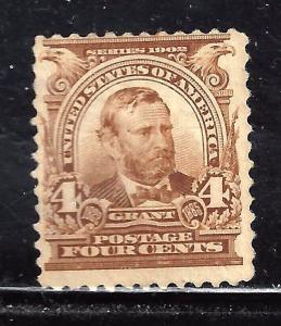 #303 US 4 CENT BROWN GRANT-MINT-HGD-FINE-VF