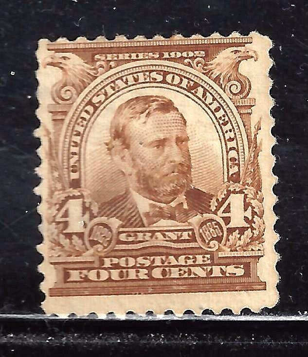 #303 US 4 CENT BROWN GRANT-MINT-HGD-FINE-VF