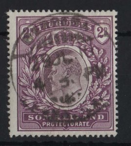 Somaliland 1904 2r dull & bright purple sg42 vgu cat £95