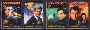 Somalia 2004  James Bond 007 Set  (4) Perforated MNH