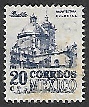 Mexico # 860 - Puebla Cathedral - used.....{P2}