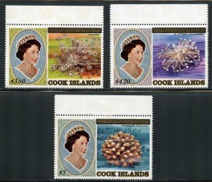 Cook Islands Scott 811-13 Unused HOG - 1984 H/V Surcharges - SCV $18.50