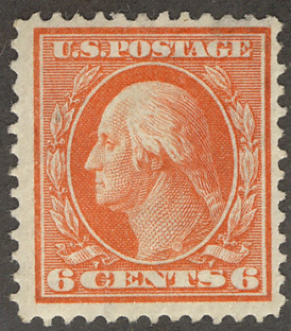 US #336 SCV $75.00 VF/XF mint hinged, super centering, fresh color, crease,  ...