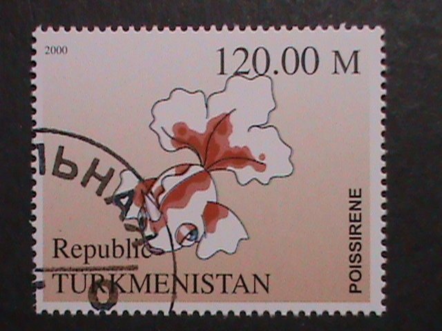 TURKMENISTAN -2000 LOVELY FAMPOUS POKEMON CTO FANCY POSTAL CANCEL VERY FINE