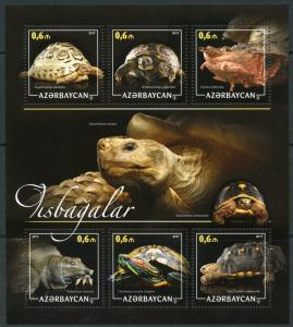 AZERBAIJAN  2018  TURTLES  SHEET MINT NEVER HINGED