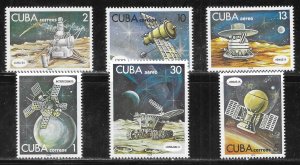 Cuba 2183-2186, C278-C279 1978 Cosmonauts Day set MNH