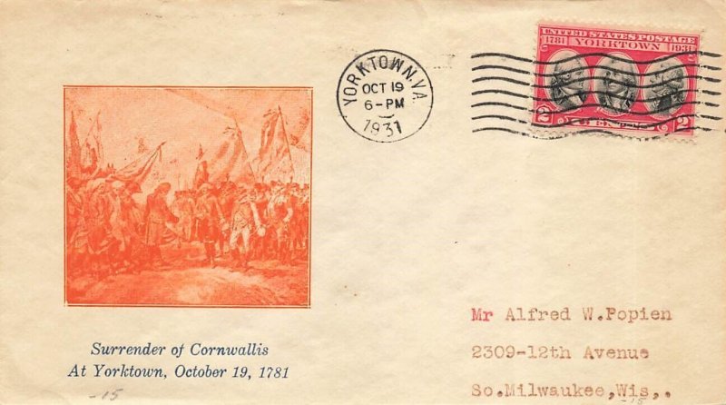 703 2c YORKTOWN - C. L. Elliott #49a