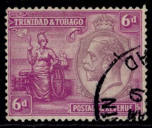 TRINIDAD & TOBAGO GV SG225, 6d dull purple & bright magenta, FINE USED. Cat £27.