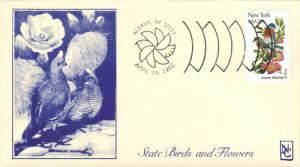 #1984 New York Birds - Flowers Namake FDC