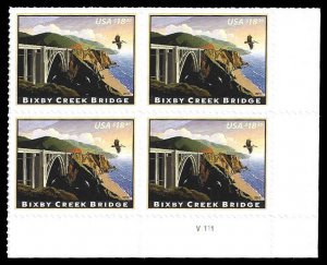 PCBstamps   US #4439 PB 73.20(4x$18.30) Bixby Creek Bridge, (V1111), MNH, (PB-4)